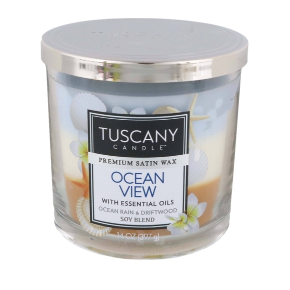 TUSCANY CANDLES • Ocean View • Long-Lasting Scented Jar Candle (14 oz) - Picture 2 of 11